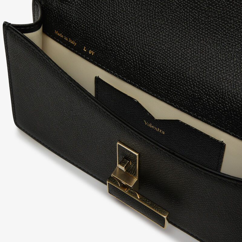 Iside clutch bag - Black - Millepunte calf leather - Valextra - 4