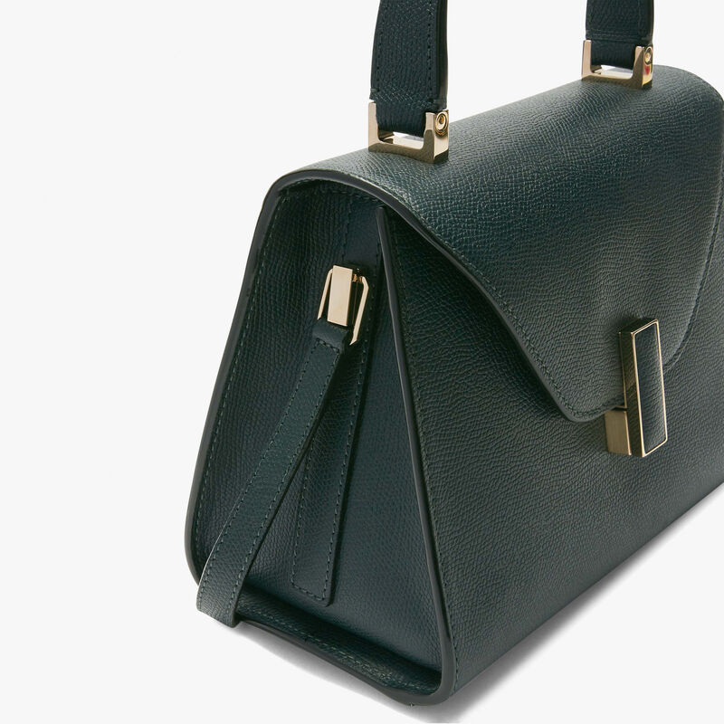 Iside Top handle mini bag - Valextra Green - Millepunte calf leather - Valextra - 5