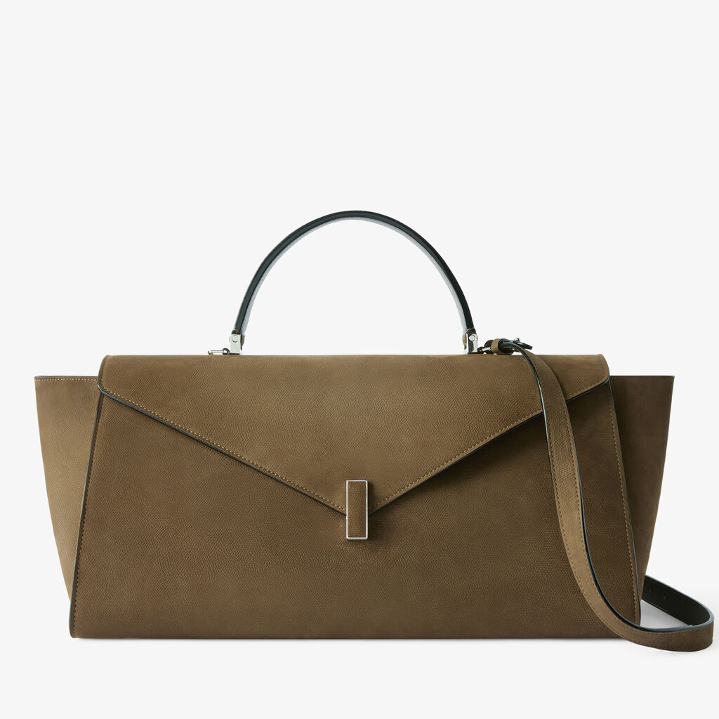 Iside Editor Senso Top Handle Large Bag -  - Vitello Millepunte Nabuk - Valextra - 1