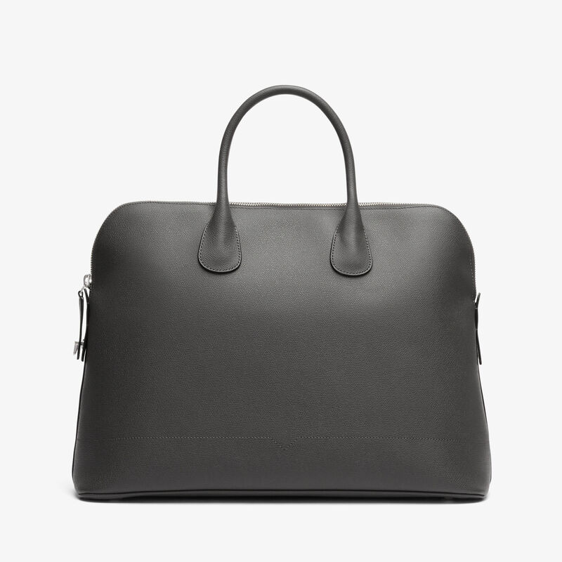 MyLogo Bowling Bag - Smokey Grey - Millepunte calf leather - Valextra - 6