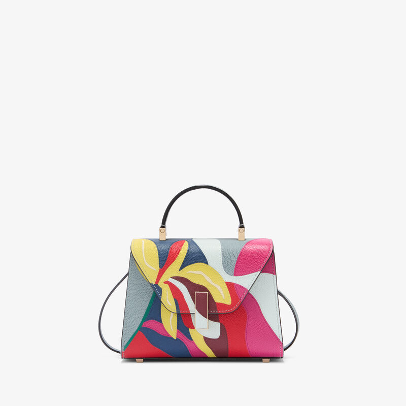 Iside Lily Crossbody Micro Bag -  - Vitello VS-Intarsio+Ricamo Giglio - Valextra - 1
