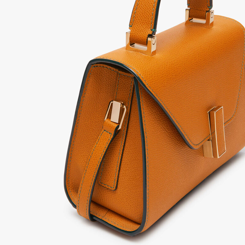 Iside crossbody micro bag - Havana Brown - Millepunte calf leather - Valextra - 4
