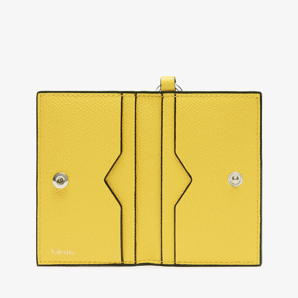 Porta Carte con Laccio - Giallo - Vitello VS - Valextra - 5