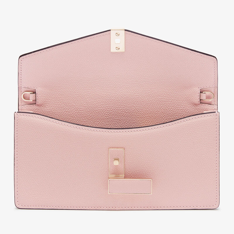 Iside clutch bag - Peony Pink - Millepunte calf leather - Valextra - 7