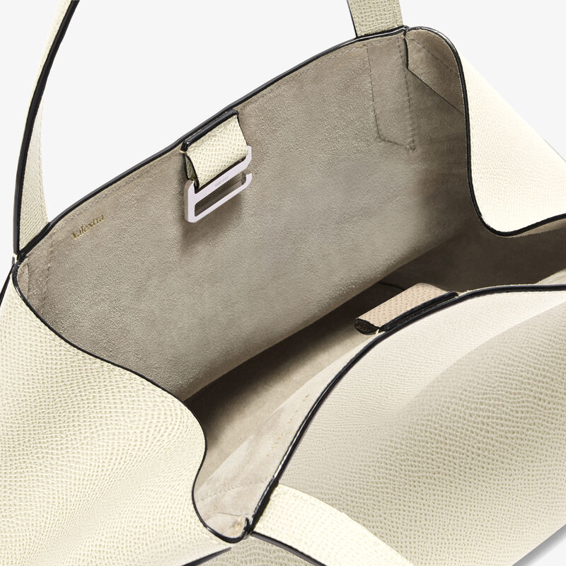 Gio Two Handles Bag - Pergamena White - Millepunte Soft calf leather - Valextra - 4
