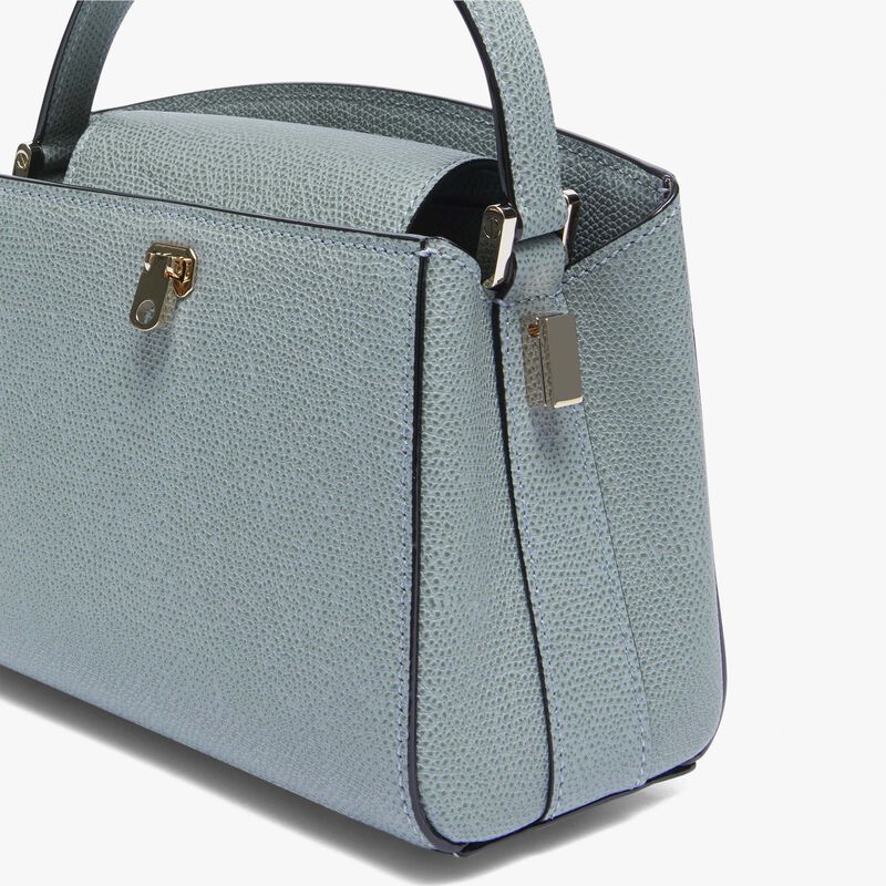 Brera Crossbody Micro Bag - Smokey Blue - Millepunte calf leather - Valextra - 4