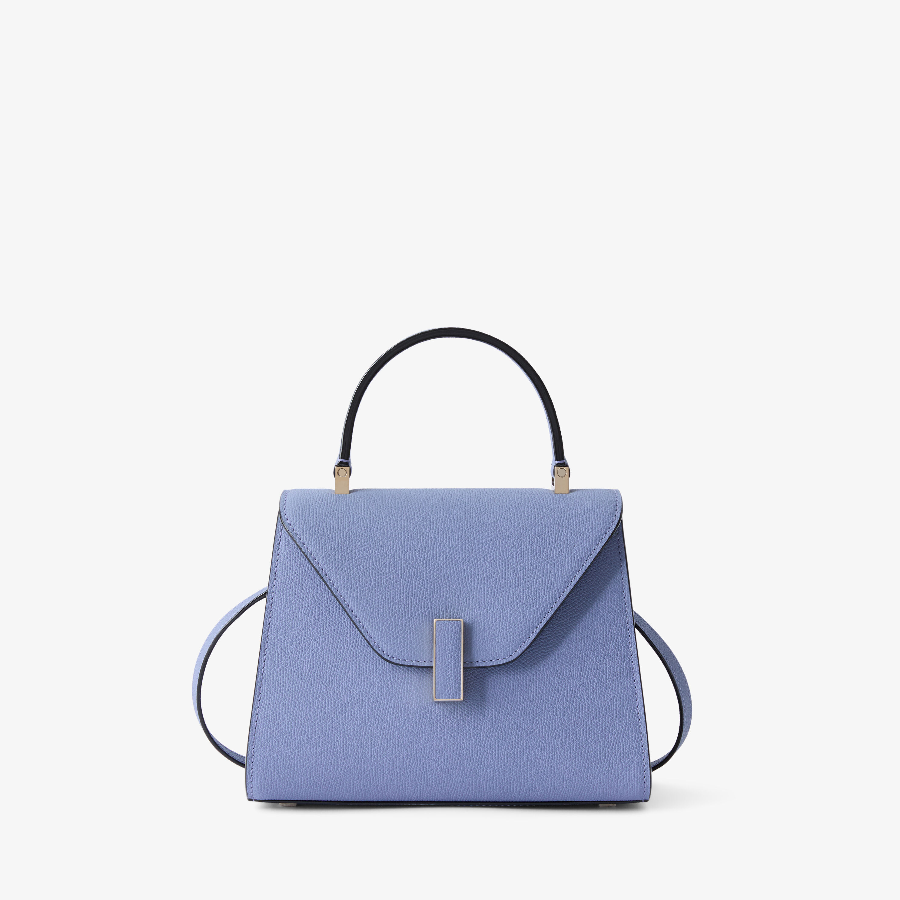 bbyaywaterr:Valextra: 薄型メッシュパーティバッグ、 Women's Blue Luxury Leather Top Handle Mini Bag | Valextra Iside
