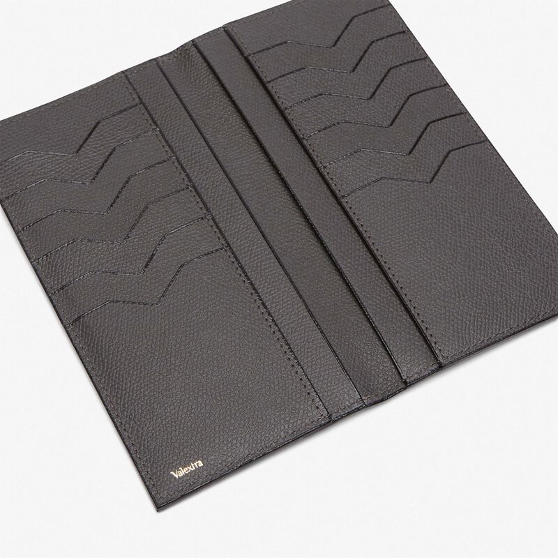 Vertical Wallet 12Cc - Smokey Grey - Millepunte calf leather - Valextra - 2