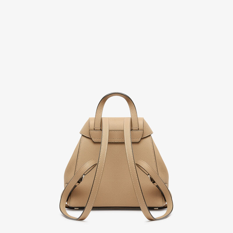 Iside Backpack Mini - Cashmere Beige - Millepunte Soft calf leather - Valextra - 7