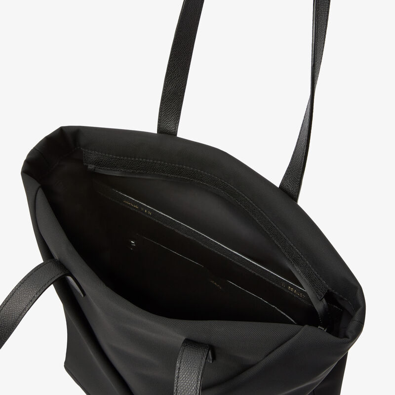 Assoluto Tote Bag - Black - Econyl - Rigenerated nylon fiber - Valextra - 4