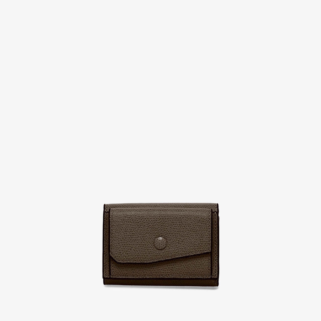 Small Wallet With Coin Holder - Brown Clay - Vitello VS - Valextra - 1