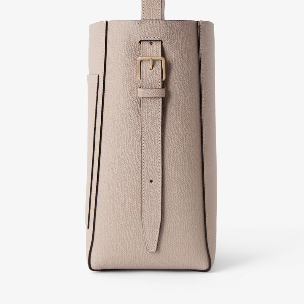 Soft Bucket Mini Bag - Nude Pink - Vitello VS - Valextra - 3