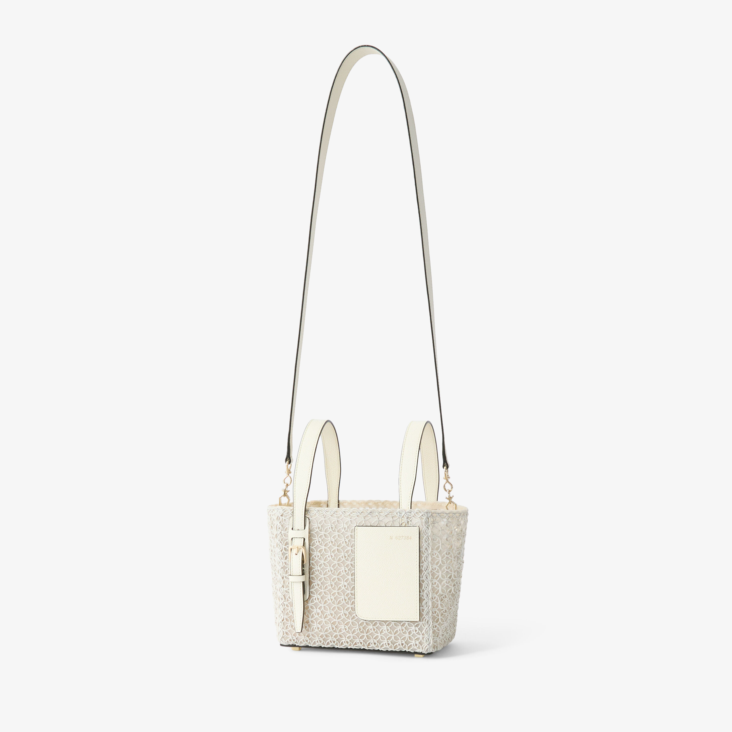 Women's White Luxury Leather Bucket Micro Bag | Valextra Soft