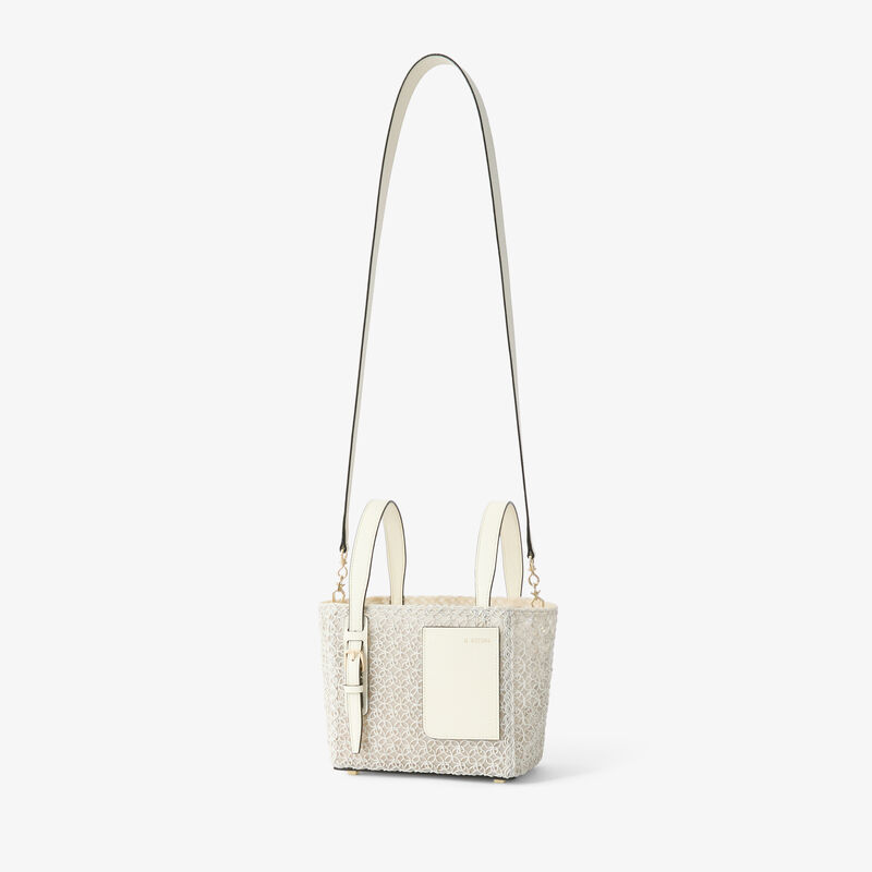 Soft Merletto Bucket Micro Bag -  - Tessuto ricamo Rete/Vitello VS - Valextra - 5