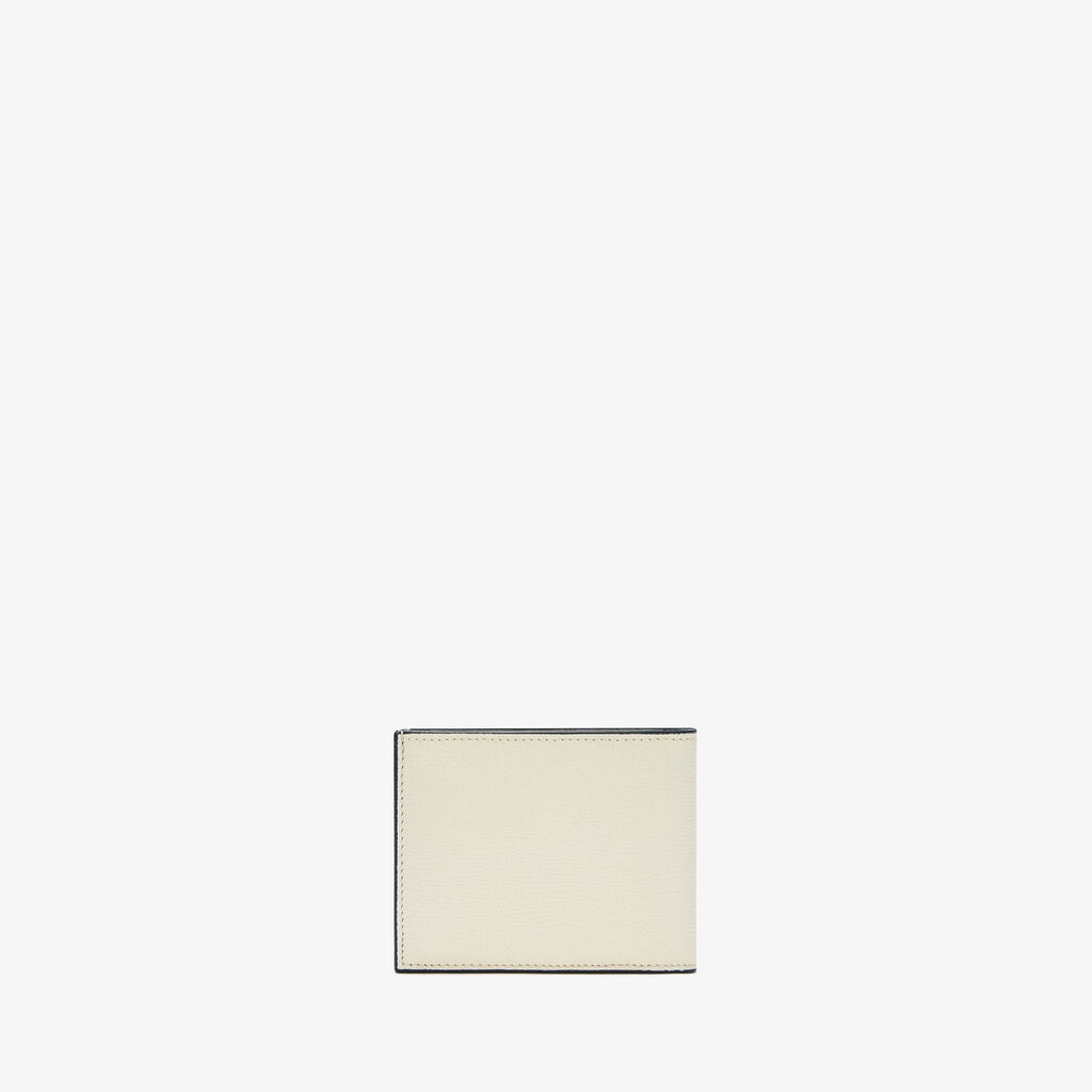 Wallet 4Cc With Coin Holder - Pergamena White - Millepunte calf leather - Valextra - 3