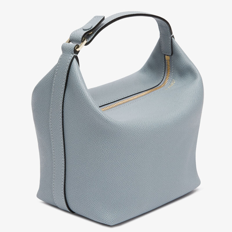 Mochi Top Handle Mini Bag - Niagara Blue - Millepunte Soft calf leather - Valextra - 5