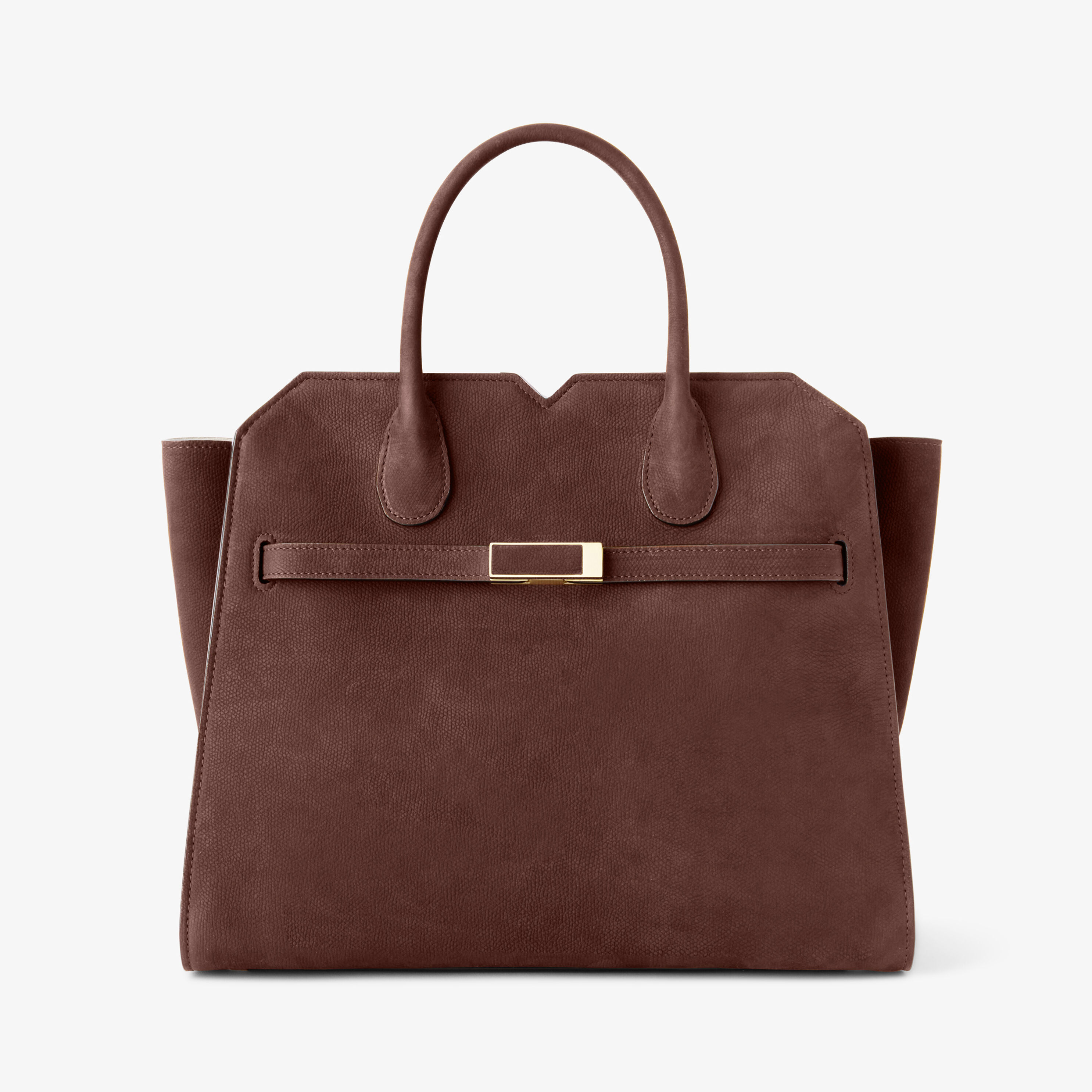 Women's Brown Luxury Leather Two Handles Medium Bag | Valextra