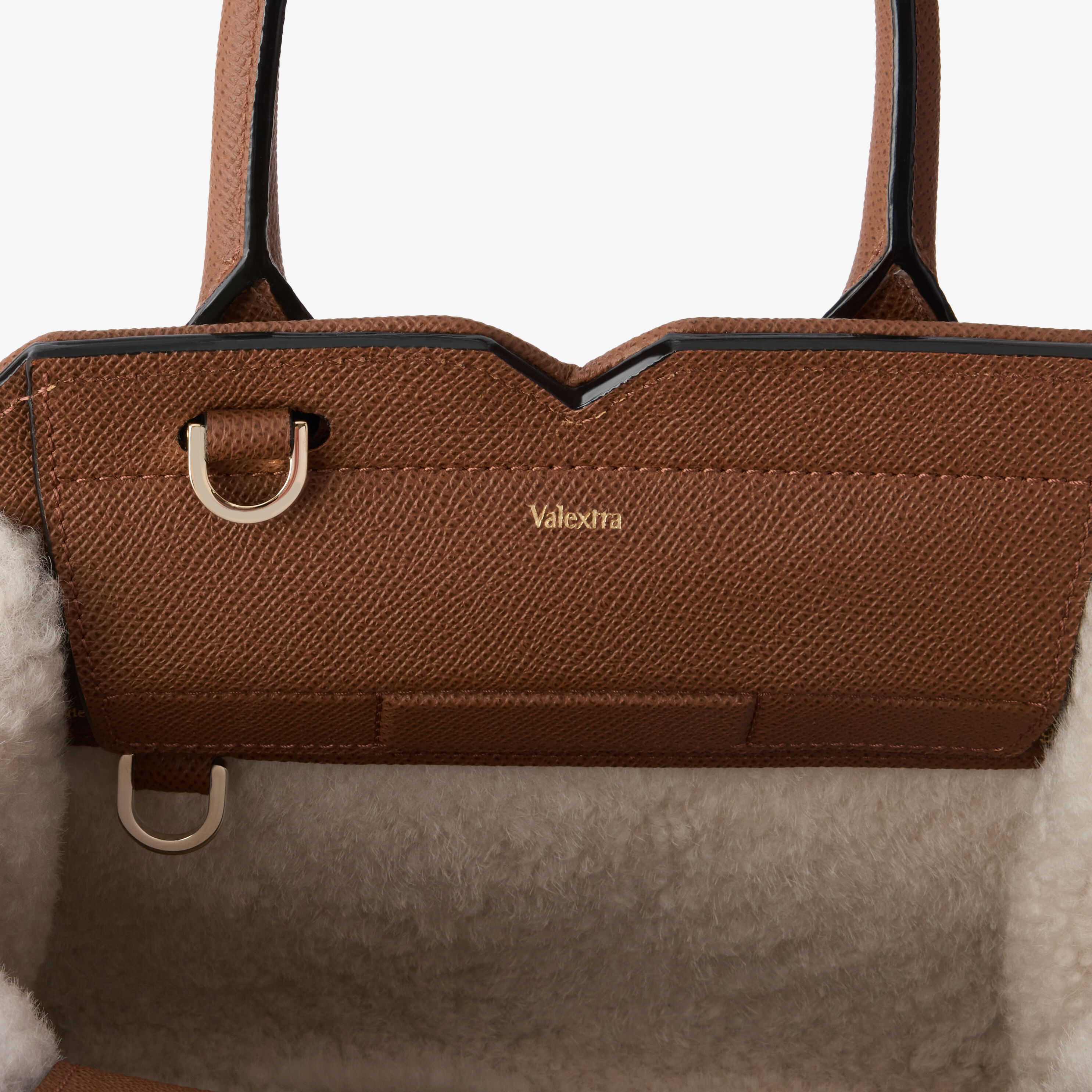 Women's Brown Luxury Leather Two Handles Mini Bag | Valextra
