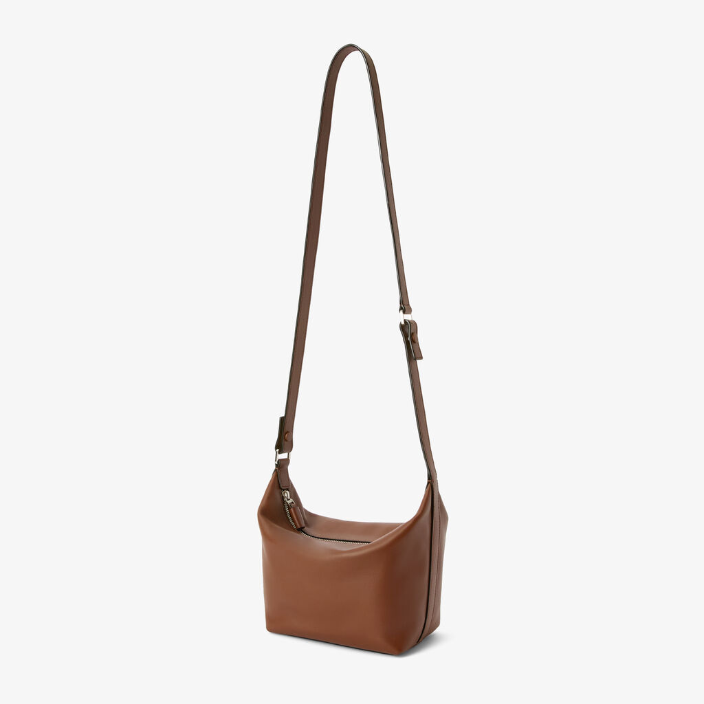 Mochi Sublime Top Handle Mini Bag - Chocolate Brown - Sublime smooth leather - Valextra - 3