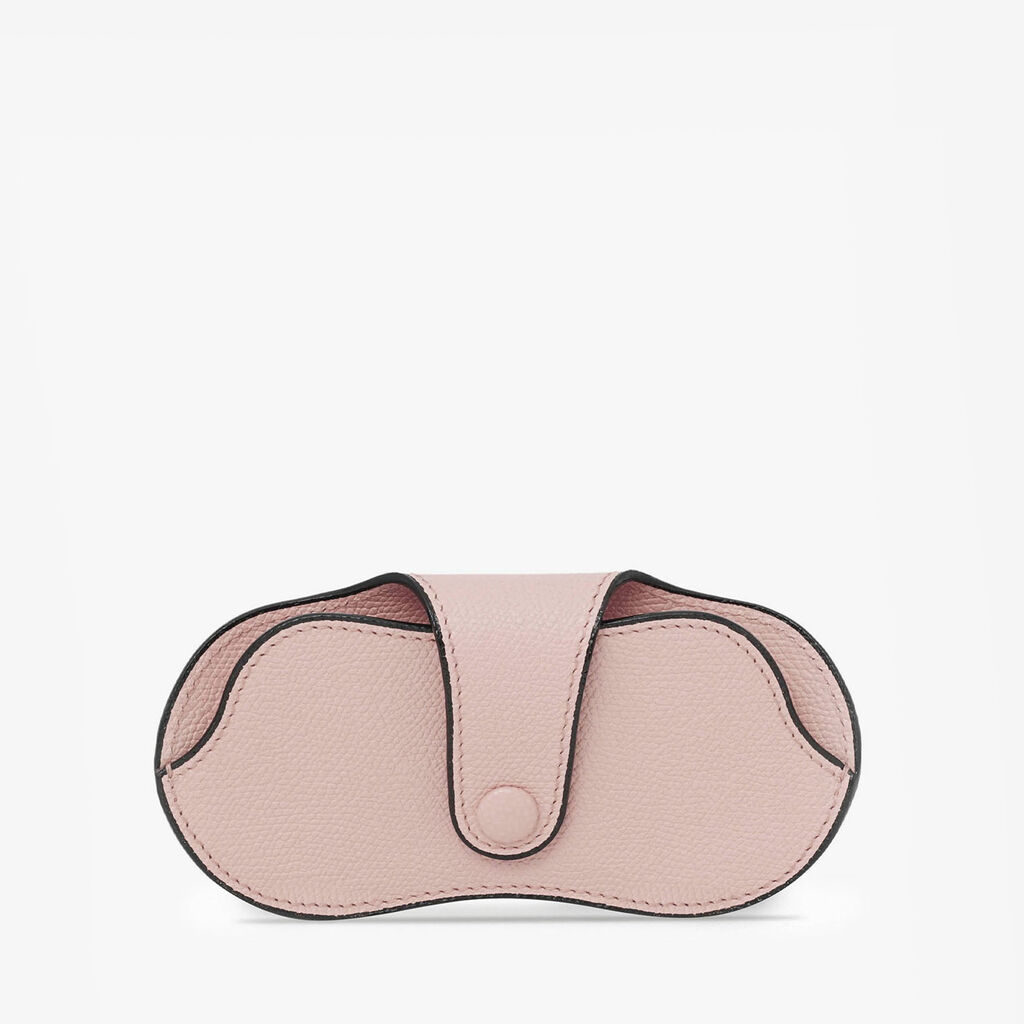 Glasses Case - Peony Pink - Vitello VS - Valextra - 4