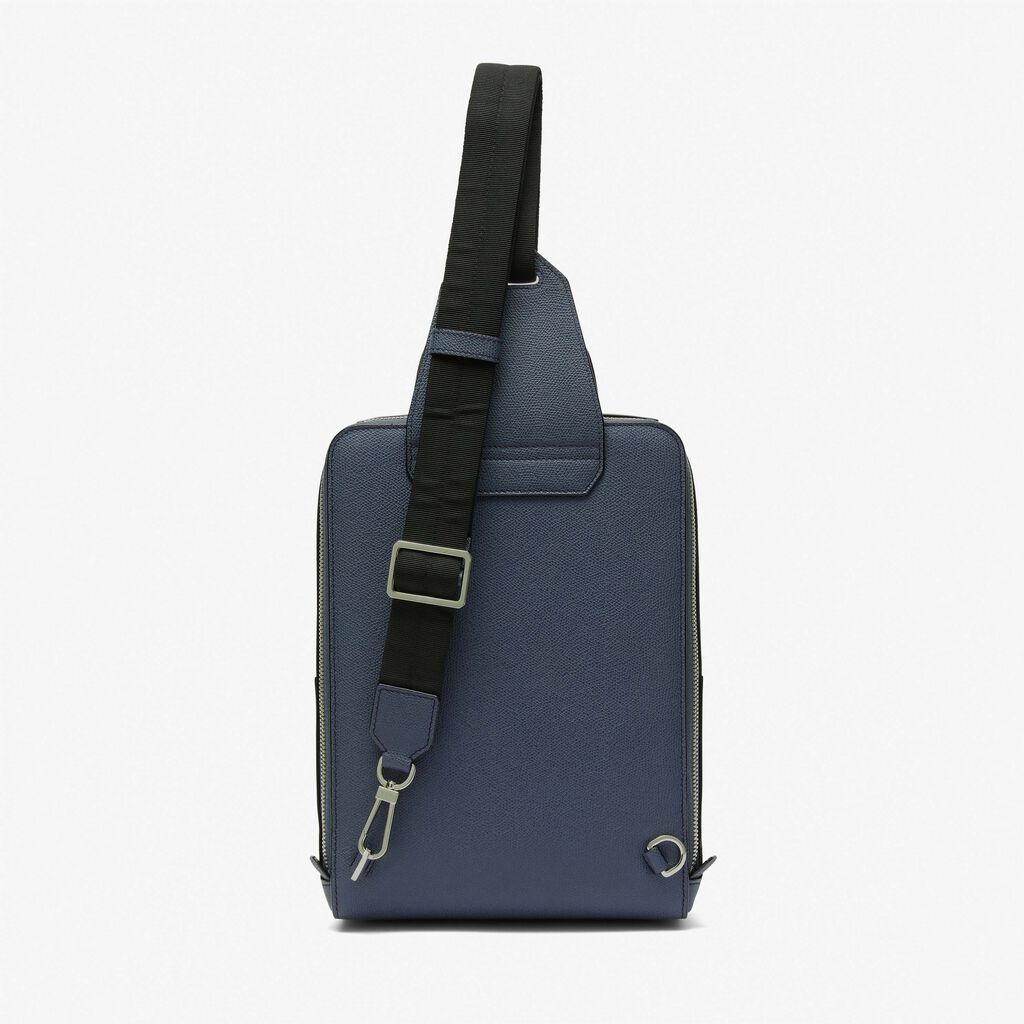 V-Line One Shoulder Backpack - Avio Blue - Vitello VS - Valextra - 6