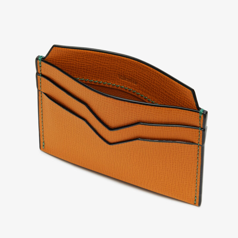 4CC Card Case - Havana Brown - Pavè calf leather - Valextra - 3