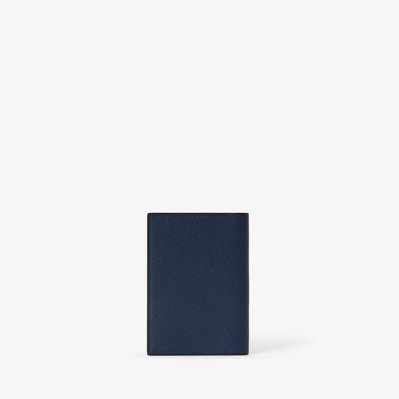 Passport Holder 3CC - Sapphire Blue - Millepunte calf leather - Valextra - 4