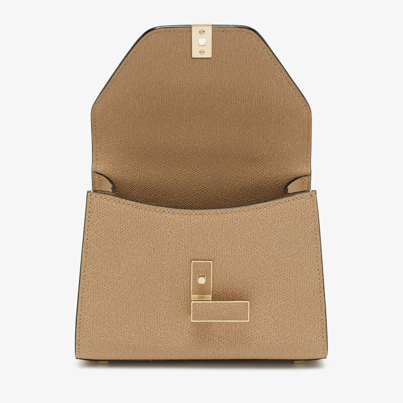 Iside crossbody micro bag - Cashmere Beige - Millepunte calf leather - Valextra - 7