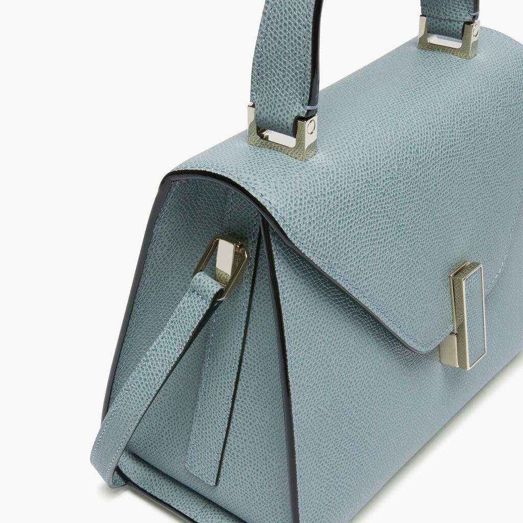 Iside Top handle mini bag - Smokey Blue - Vitello VS - Valextra - 5