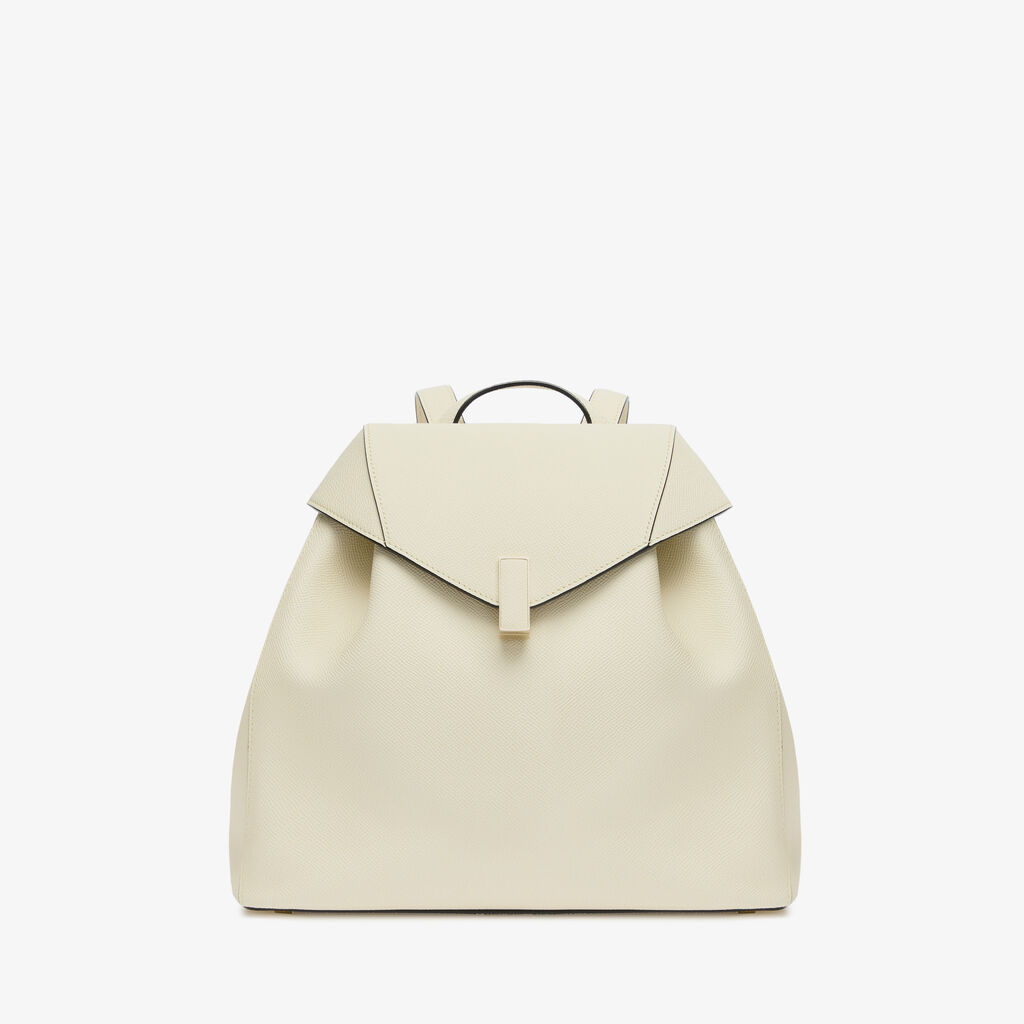 Iside Medium Backpack - Pergamena White - Vitello Millepunte Soft - Valextra - 1