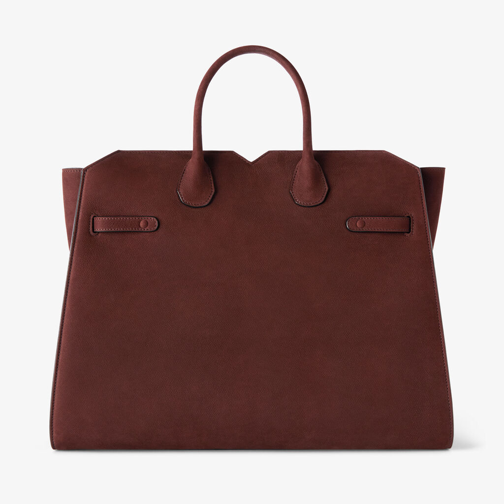 Borsa a Due Manici Milano Senso Grande -  - Vitello Millepunte Nabuk - Valextra - 5