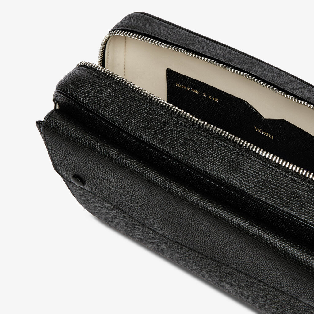 Pocket Bum Bag - Black - Vitello VS - Valextra - 2