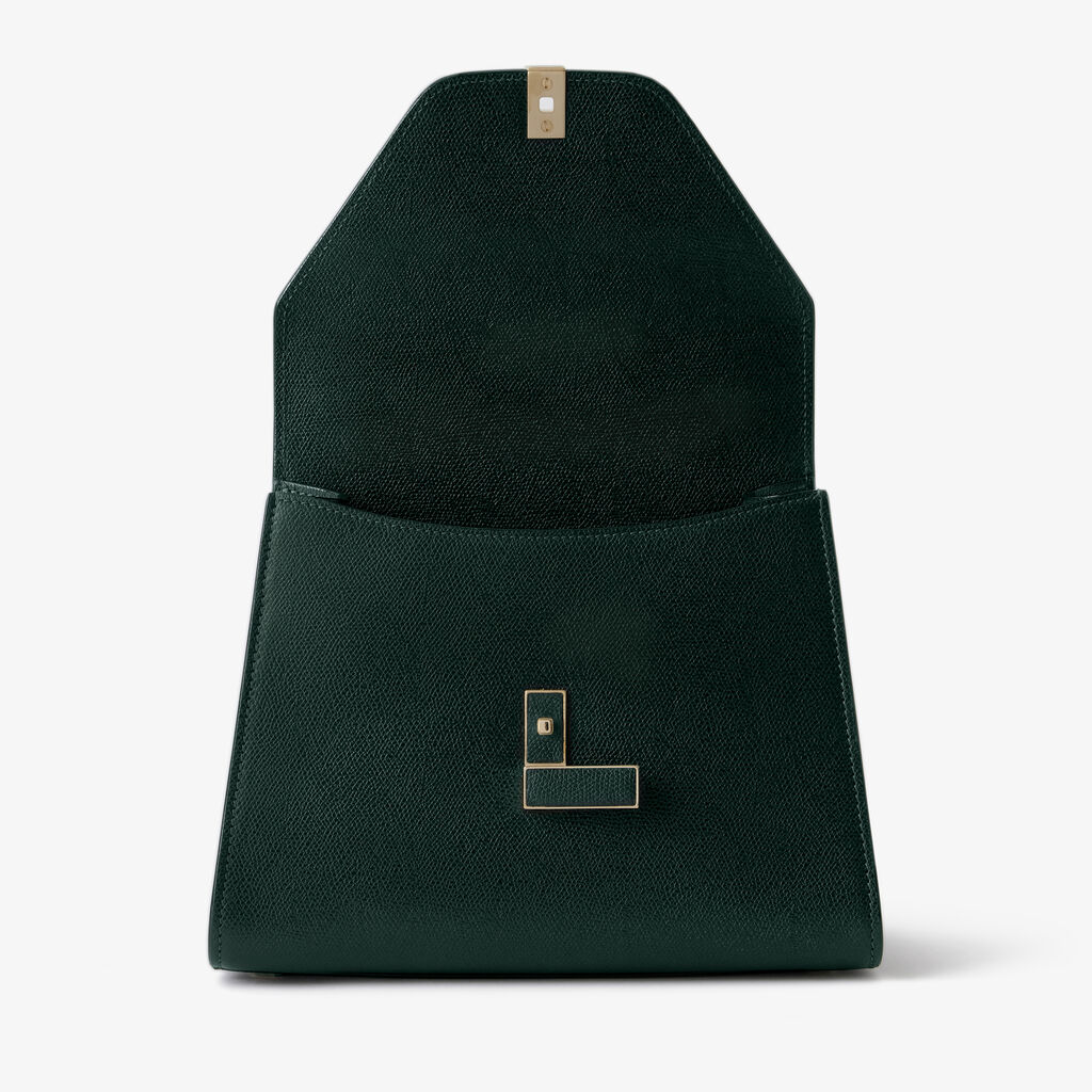 Iside Top handle medium bag - Valextra Green - Vitello VS - Valextra - 6