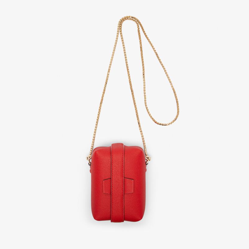 Tric Trac crossbody nano bag - Love Red - Millepunte calf leather - Valextra - 1