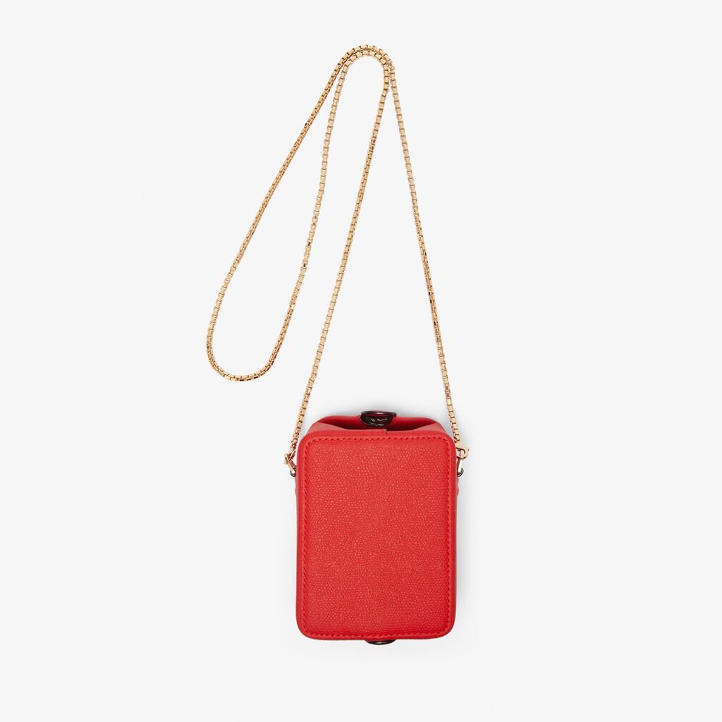 Tric Trac crossbody nano bag - Love Red - Vitello VS - Valextra - 5