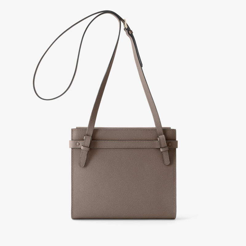 Brera B-Tracollina Crossbody bag - Sahara Brown - Millepunte calf leather - Valextra - 5