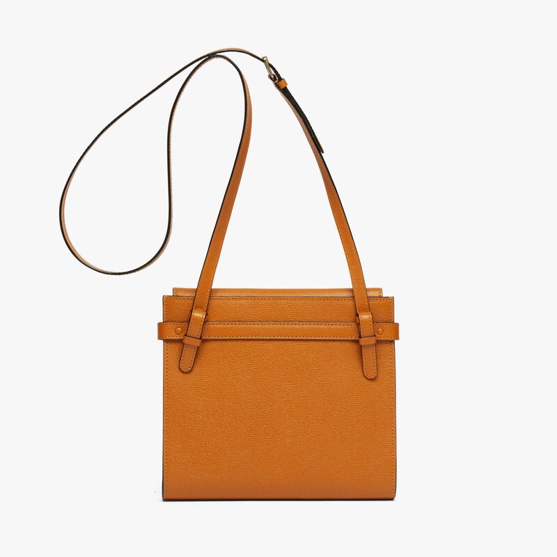 Brera B-Tracollina Crossbody bag - Havana Brown - Millepunte calf leather - Valextra - 6