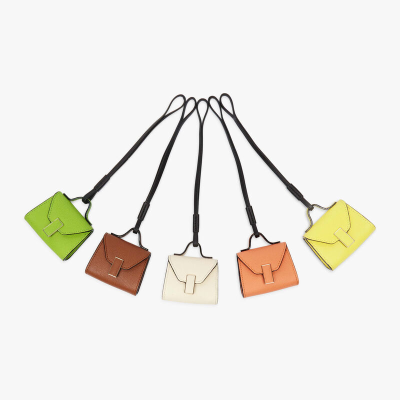 Iside Charm - Pergamena White/Black - Millepunte calf leather - Valextra - 5