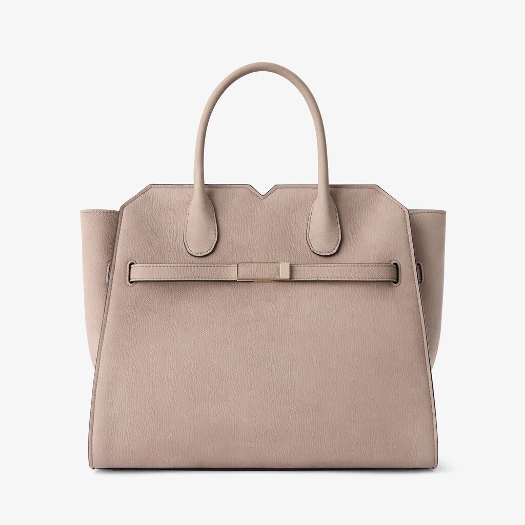 Milano Senso Two Handles Medium Bag - Nude Pink - Millepunte Nubuk Senso Leather - Valextra - 1