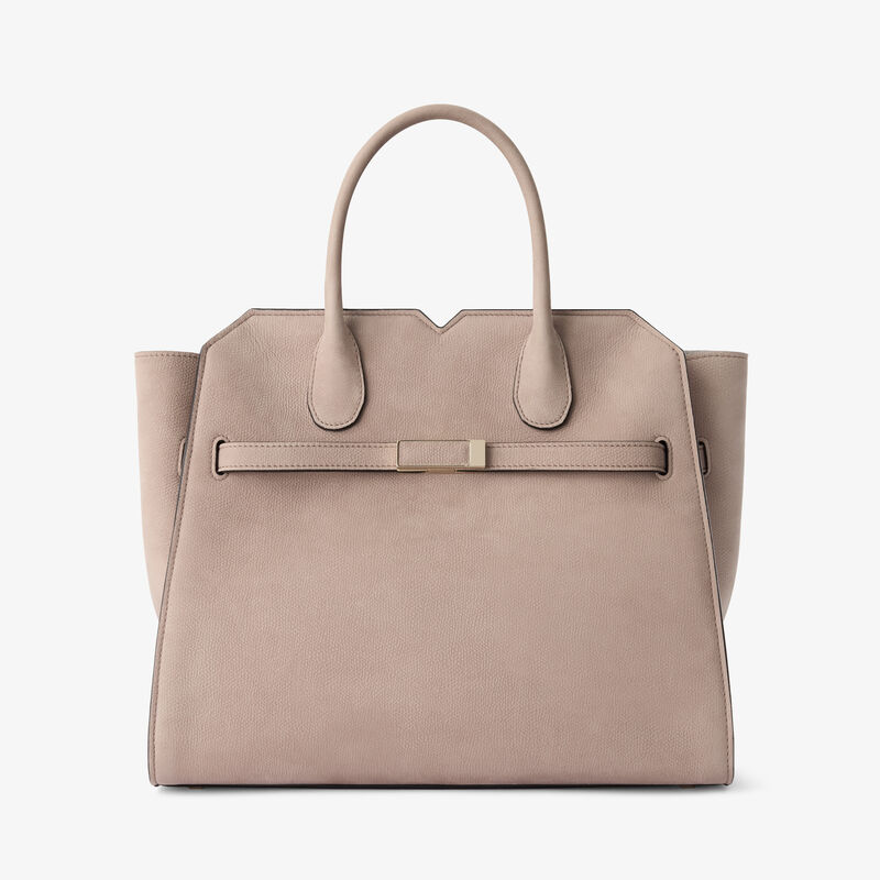 Milano Senso Two Handles Medium Bag - Nude Pink - Millepunte Nubuk Senso Leather - Valextra - 1