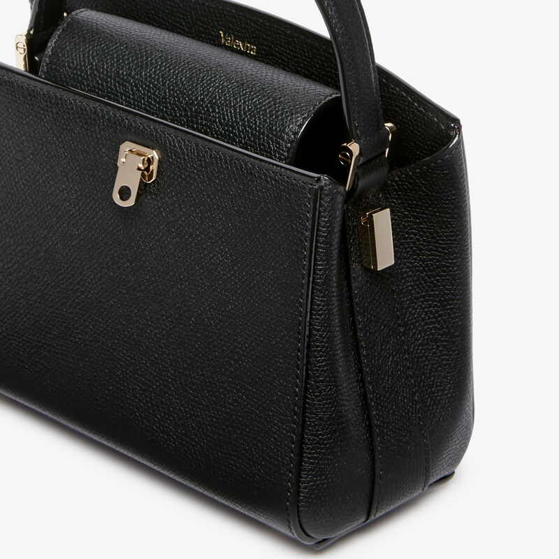 Brera crossbody micro bag - Black - Millepunte calf leather - Valextra - 3