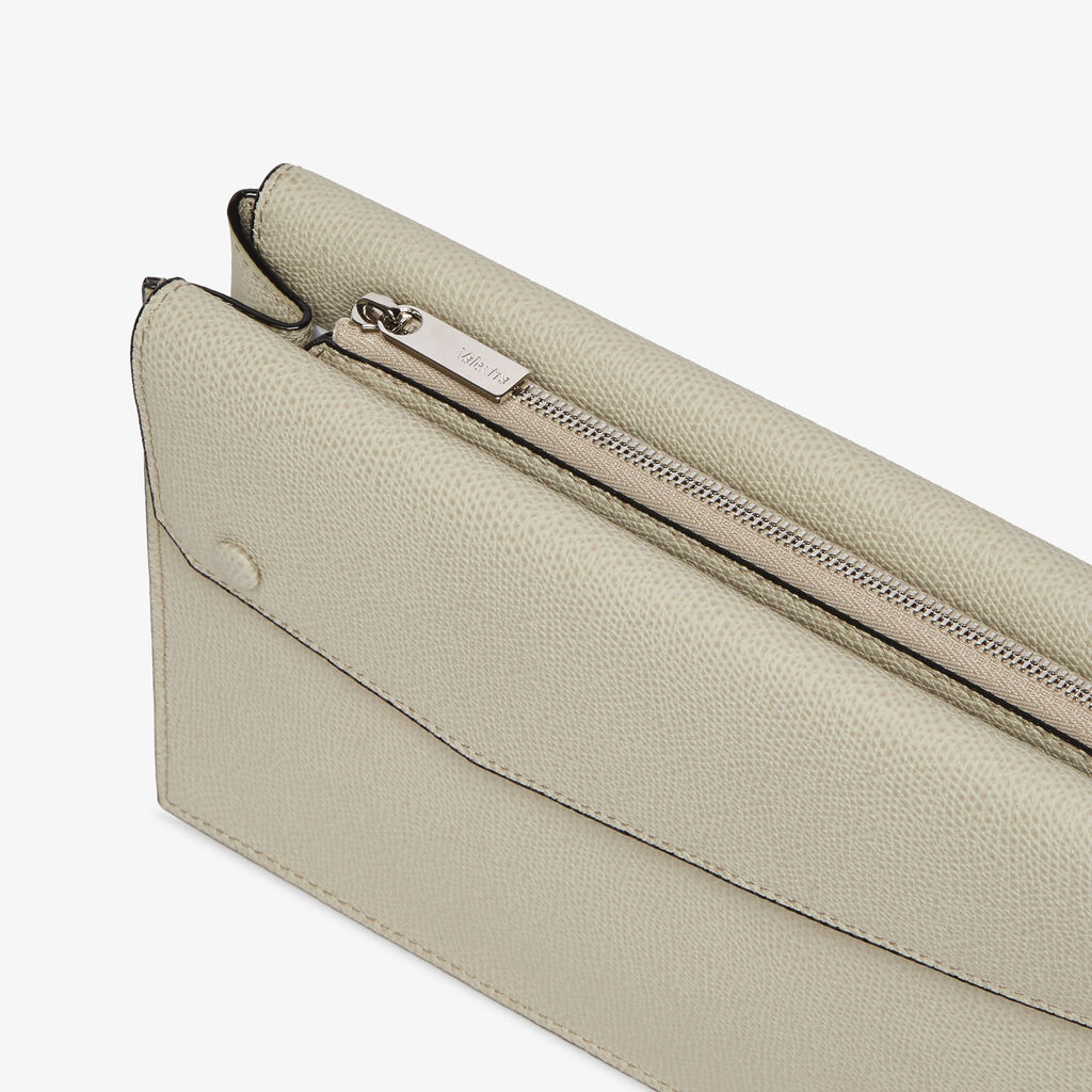 Pocket Crossbody Bag - Linen Grey - Vitello VS - Valextra - 2