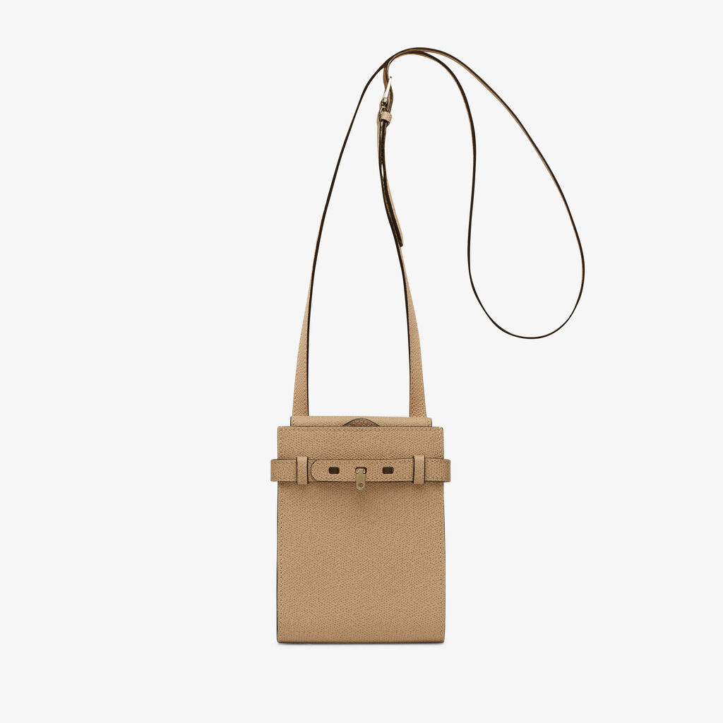 Borsa a tracolla Brera B-tracollina Slim Micro - Beige Cachemire - Vitello VS - Valextra - 1