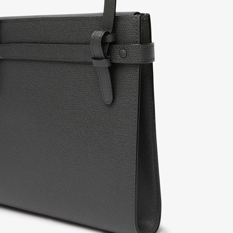 Brera B-Tracollina Crossbody bag - Smokey Grey - Millepunte calf leather - Valextra - 4