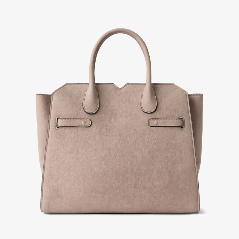 Milano Senso Two Handles Medium Bag - Nude Pink - Millepunte Nubuk Senso Leather - Valextra - 7