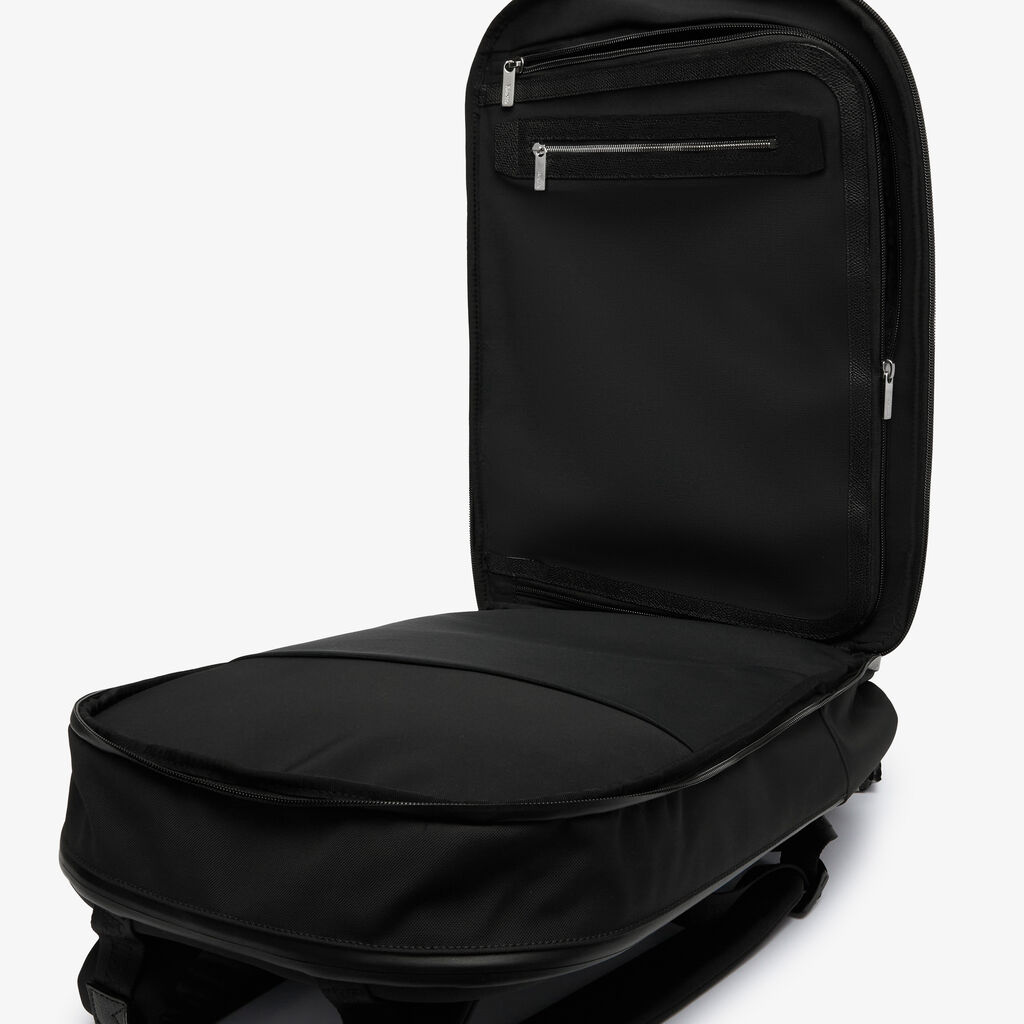 Assoluto Travel Backpack - Black - Tessuto Baltimora/Vitello VS - Valextra - 5
