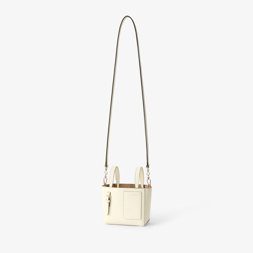 Soft Bucket Nano Bag - Pergamena White - Millepunte calf leather - Valextra - 5
