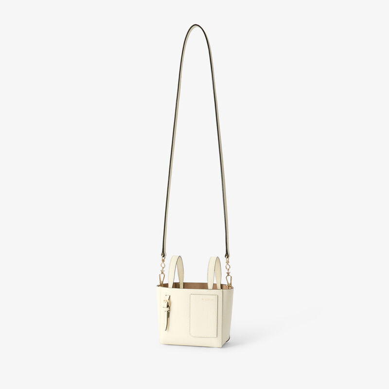 Soft Bucket Nano Bag - Pergamena White - Millepunte calf leather - Valextra - 5