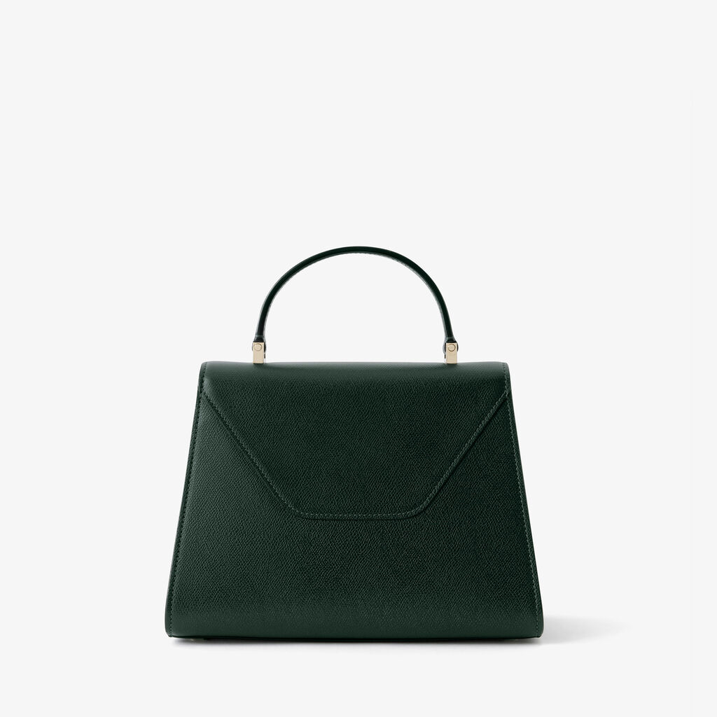 Iside Top handle medium bag - Valextra Green - Vitello VS - Valextra - 5