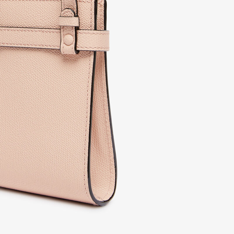 Brera B-Tracollina Slim Crossbody Micro Bag - Bonne Mine Pink - Millepunte calf leather - Valextra - 4